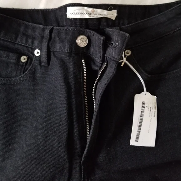 Golden Goose Funny Cropped Flare Black Jeans 27 - Picture 6 of 6